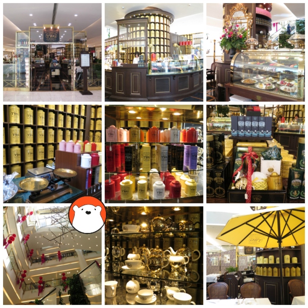 The beautiful TWG Tea Salon and Boutique at ground floor of the Emporium.